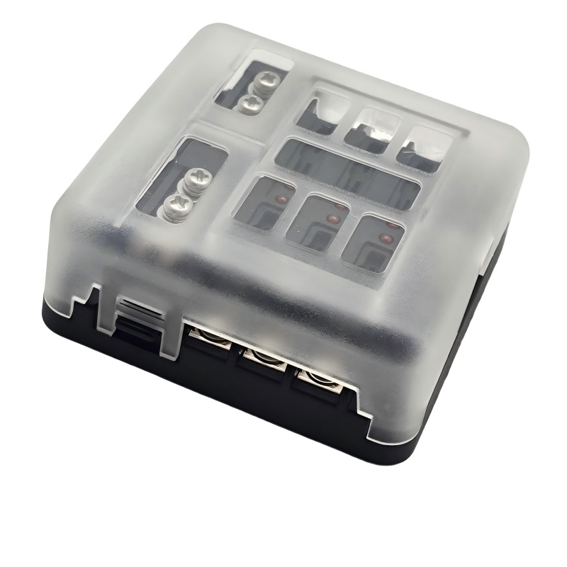 6-Circuit ATC Blade Fuse Block with LED Indicator – Smart Circuit Protection Hub