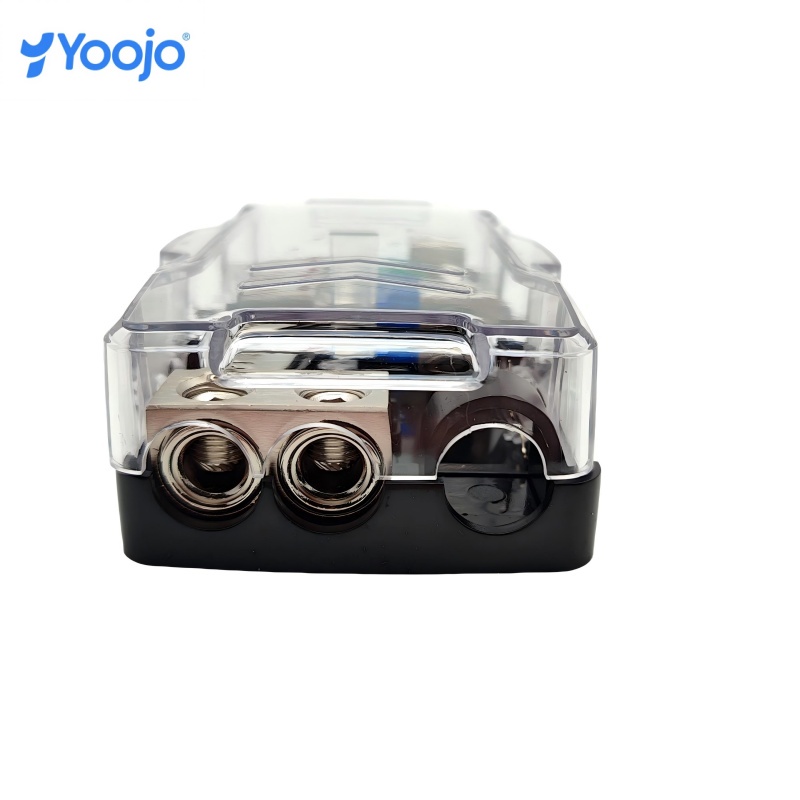 0/4GA 4 Way LED ANL Fuse Holder 30A-80A Mini Fuse Box for Car Audio Stereo