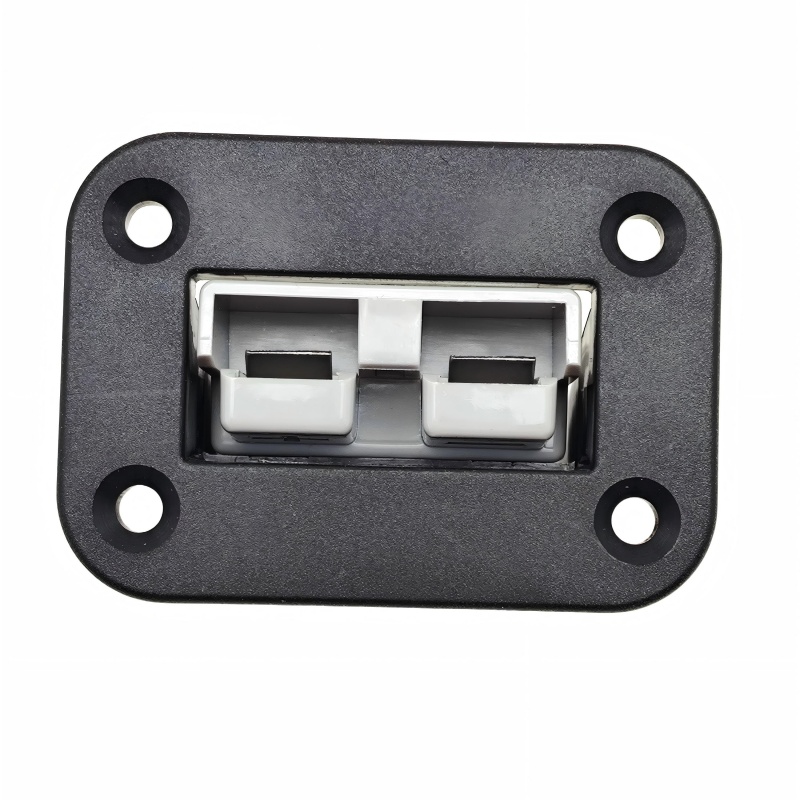 2-Pole Battery Power Distribution Connector (with Mounting Base) – Compact Electrical Wiring Hub