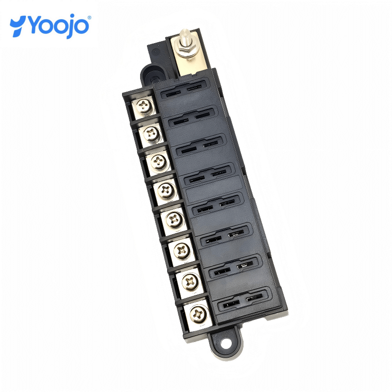 12V Waterproof Marine-Grade 8 Way ATC/ATO Blade Fuse Block With Cover