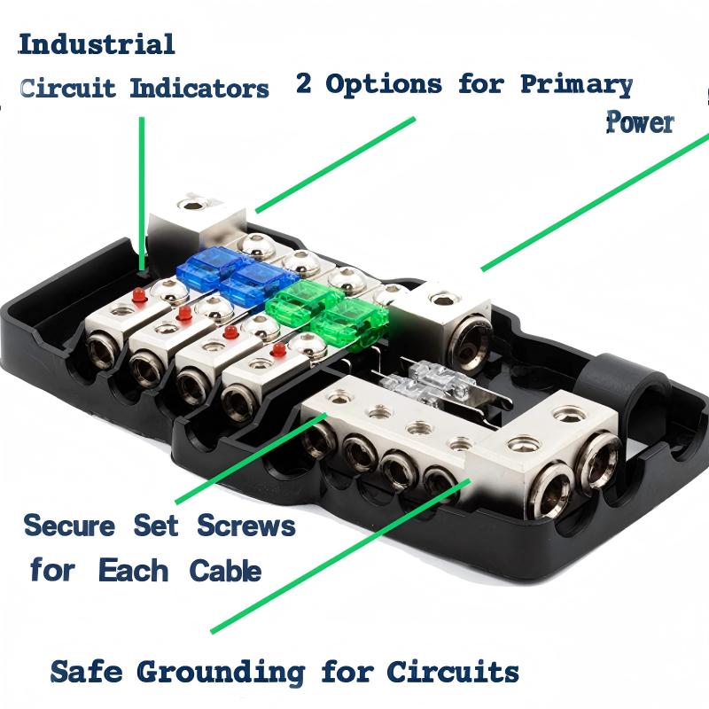 4 Way AFS Fuse Distribution Block (2 In 4 Out) – Heavy-Duty High-Current Power Distribution Solution