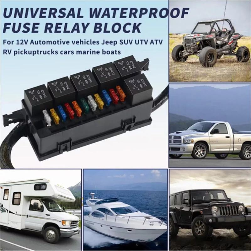 6-Way JD1914 Relay Box (with Fuse Integration) – All-In-One Circuit Control Hub