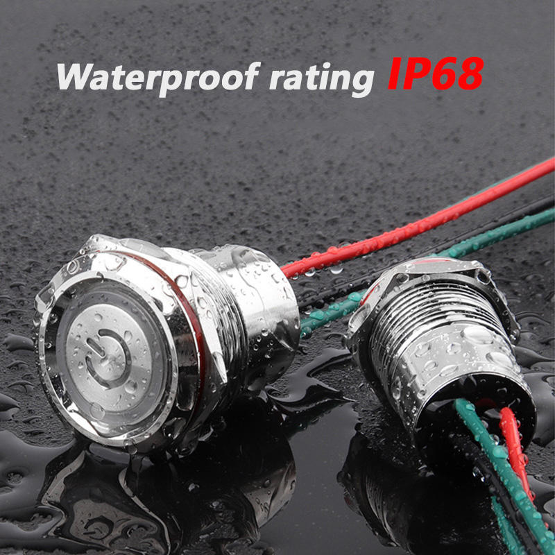 16mm Metal Push Button Switch - IP68 Waterproof IK10 Vandal Resistant Industrial Grade Switch