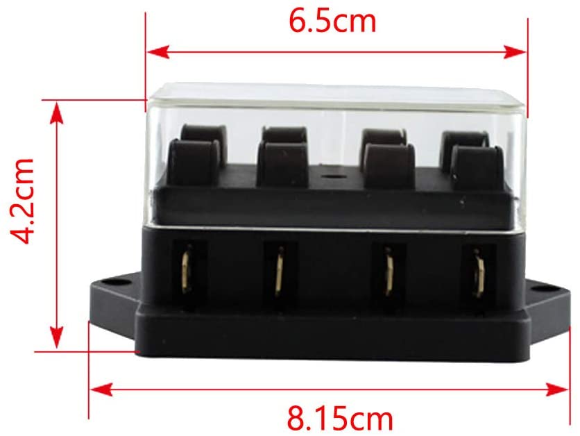 4-Circuit ATC Blade Fuse Block – Compact Circuit Protection Hub
