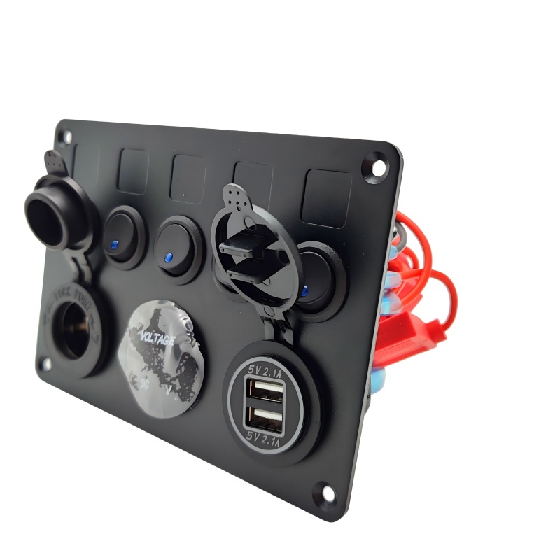 12V Multi-Function Switch & Power Panel – All-In-One Marine/RV Control Hub