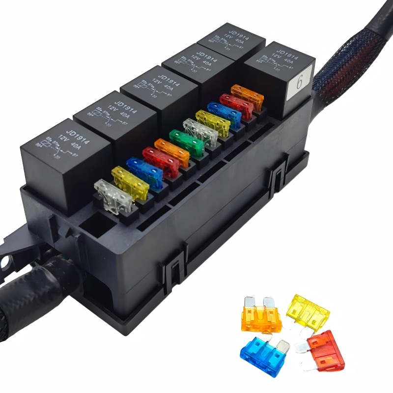 6-Way JD1914 Relay Box (with Fuse Integration) – All-In-One Circuit Control Hub
