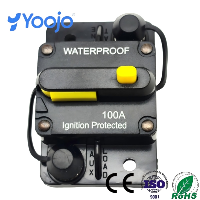 200A 12V-48V Waterproof Manual Reset Circuit Breaker for Car Boat Trolling Motor 