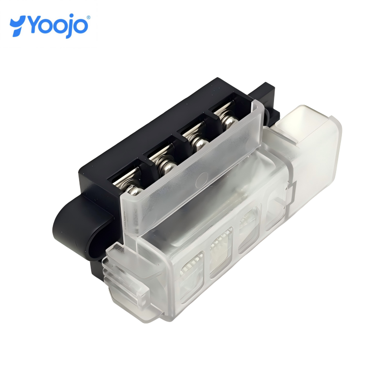 12-32V 100A Waterproof 4 Way Blade Fuse Block With Cover Automotive Ignition Protected
