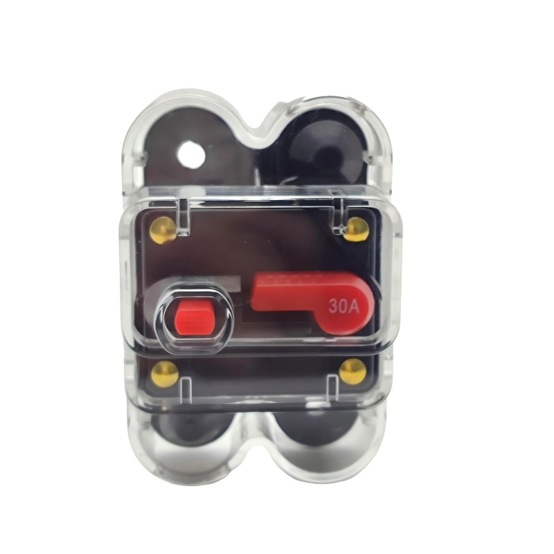 30A Waterproof Manual Reset Circuit Breaker – IP67 Weatherproof Overcurrent Protector for Automotive, Marine & RV Systems