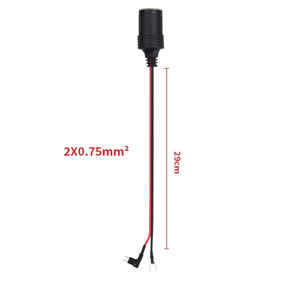 12V Blade Terminal to Cigarette Lighter Adapter Cable – Plug-and-Play Device Power Converter