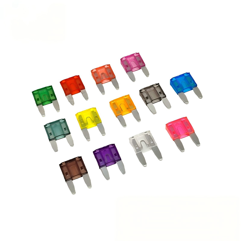 Mini Blade Fuse (ATM Style) – Automotive Color-Coded Overcurrent Protection Fuse